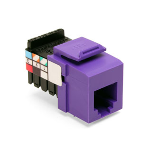Main product image of Voice Grade Quickport, Jack, 6P6C (Purple)