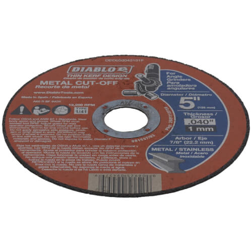 Main product image of 5" Metal Cut Off Disc w/ Thin Kerf
