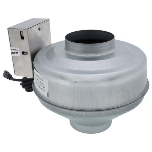 Main product image of DBF4XLT Duct Booster Fan (Metal) w/ Cord and Wall Mt. Indicator Panel