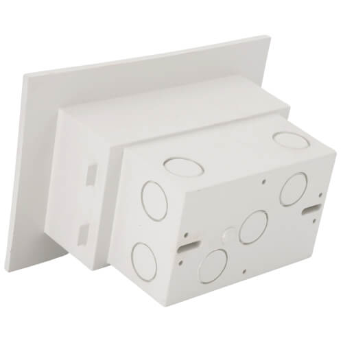 Main product image of 1-Gang Weatherproof Low Profile Recessed Inbox Horizontal Mount, for New Brick (Clear)