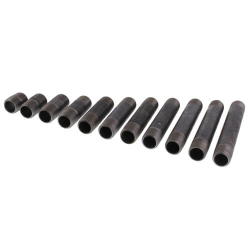 Main product image of 1/2" Schedule 40 Black Nipple Set (Close to 6" Length)