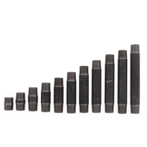 Main product image of 1/2" Schedule 40 Black Nipple Set (Close to 6" Length)