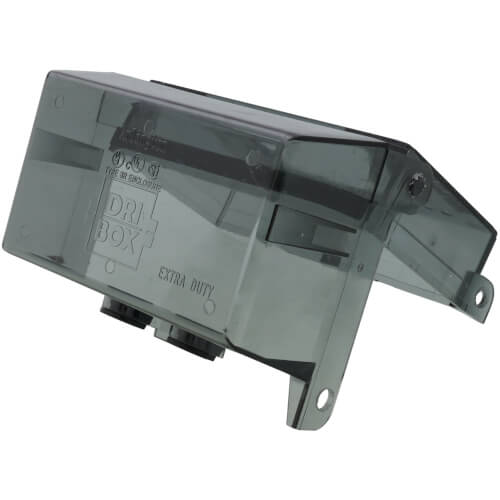 Main product image of 1- Gang Horizontal Dri-Box Adapter w/ Non-Metallic Cover & Base (Clear)