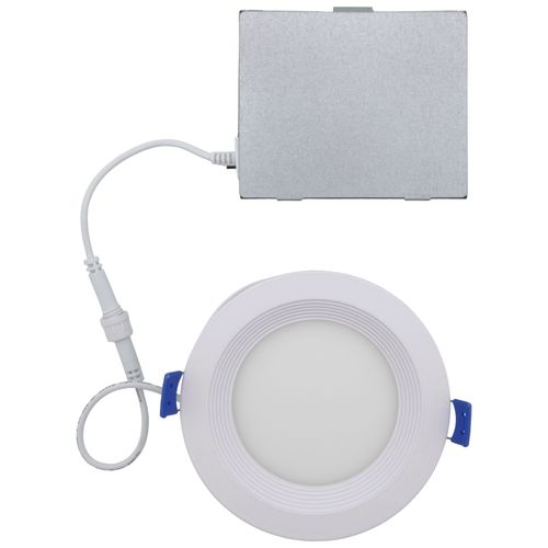 Main product image of 4" Round Baffle Slim Downlight, 5 CCT Selectable - Matte White (12W)