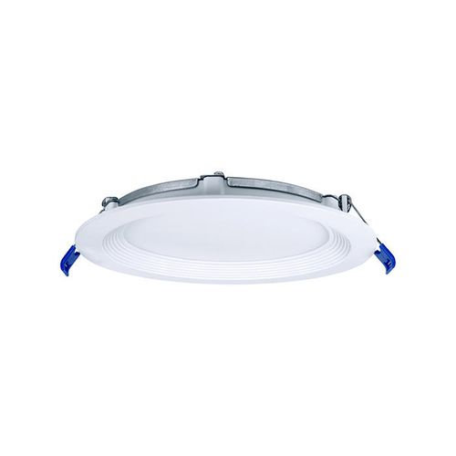 Main product image of 6" Round Baffle Slim Downlight, 5 CCT Selectable - Matte White (15W)
