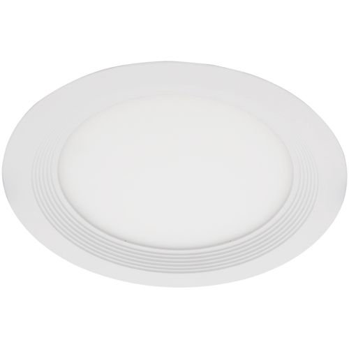 Main product image of 6" Round Baffle Slim Downlight, 5 CCT Selectable - Matte White (15W)