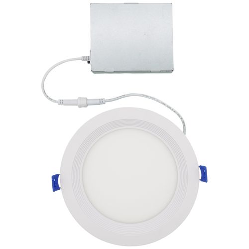 Main product image of 6" Round Baffle Slim Downlight, 5 CCT Selectable - Matte White (15W)