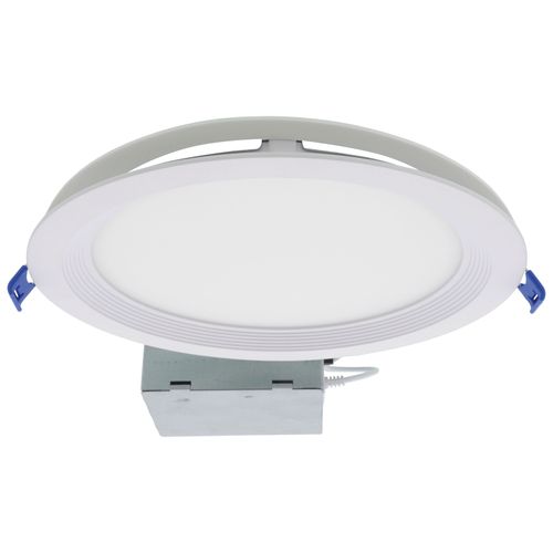 Main product image of 8" Round Baffle Slim Downlight, 5 CCT Selectable - Matte White (18W)