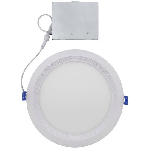 Main product image of 8" Round Baffle Slim Downlight, 5 CCT Selectable - Matte White (18W)