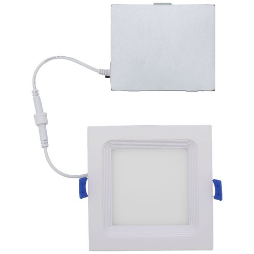 Main product image of 4" Square Baffle Slim Downlight, 5 CCT Selectable - Matte White (12W)