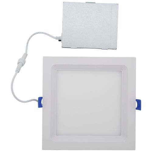 Main product image of 6" Square Baffle Slim Downlight, 5 CCT Selectable - Matte White (15W)