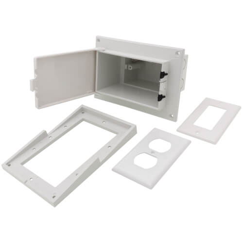 Main product image of White Low Profile InBox for Retrofit Siding Construction (Vertical)