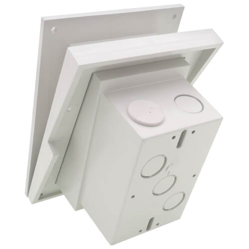 Main product image of White Low Profile InBox for Retrofit Siding Construction (Vertical)