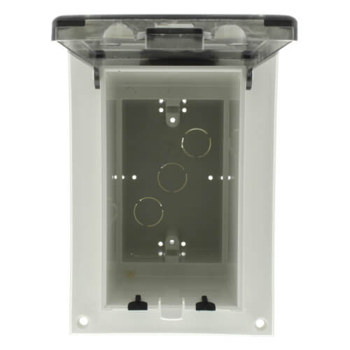 Main product image of 1-Gang Clear Low Profile InBox for Flat Surface, Retrofit (Vertical)