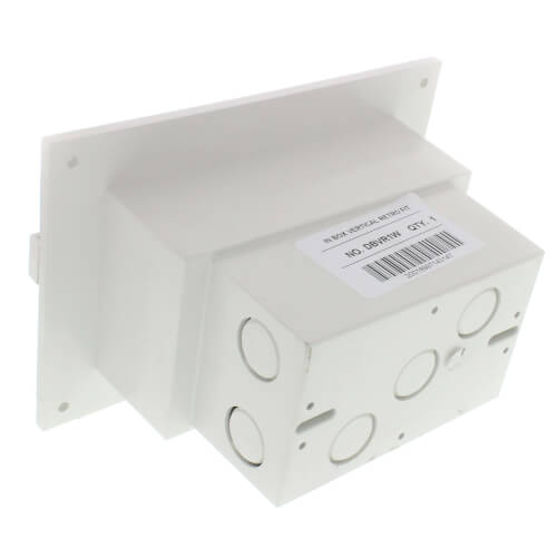 Main product image of 1-Gang White Low Profile InBox for Flat Surface, Retrofit (Vertical)