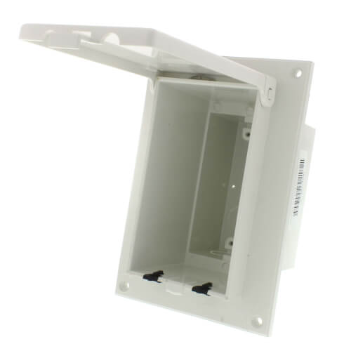 Main product image of 1-Gang White Low Profile InBox for Flat Surface, Retrofit (Vertical)