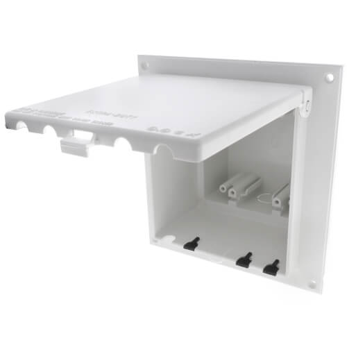 Main product image of 2-Gang Low Profile InBox - Retrofit, White (Vertical)