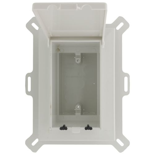Arlington DBVR1W-1 Low Profile IN BOX Electrical Box with Weatherproof Cover for Flat Surface