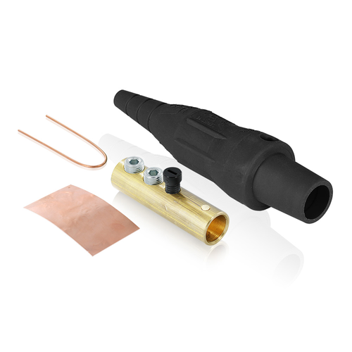 Main product image of 16 Series Plug, Female, 190A Max, 600V Double Set Screw Termination, #6-#2 Cable Range (Black)