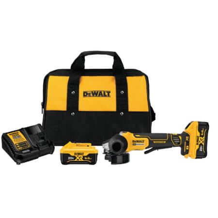 Main product image of 20C MAX Lithium Ion Cordless 4-1/2" Brushless Paddle Switch Small Angle Grinder Kit w/ Kickback Brake