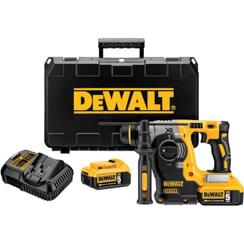 Main product image of 20V MAX XR 1" Cordless SDS Plus Brushless L-Shape Masonry Rotary Hammer w/ (2) Batteries