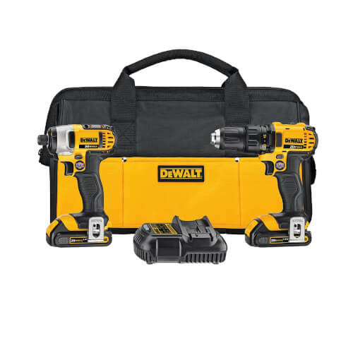 Main product image of 20V MAX Lithium-Ion Cordless Drill /Impact Kit (2 Tools), (2) Batteries 1.5Ah, Charger and Tool Bag