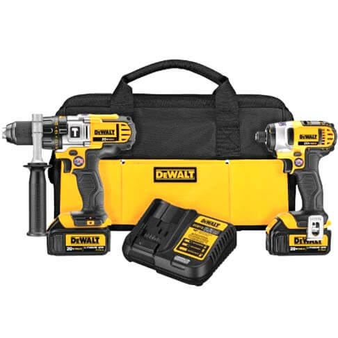 Main product image of 20V MAX Lithium-Ion Cordless Hammer Drill, Impact Driver Combo Kit w/ 2 Batteries , Charger, and Bag