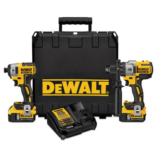 Main product image of 20V MAX XR Lithium-Ion Cordless Brushless Hammer Drill/Impact Combo Kit (2-Tool), (2) Batteries