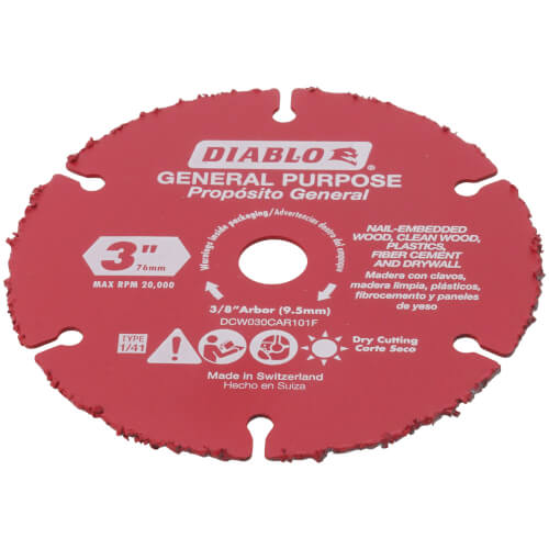 3" Carbide Grit Cut-Off Wheel for Multi-Materials