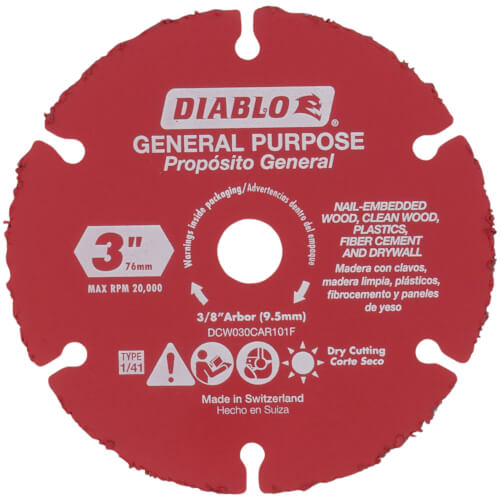 Main product image of 3" Carbide Grit Cut-Off Wheel for Multi-Materials
