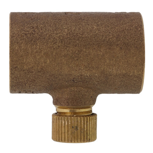 Main product image of 1/2" Cast Brass Straight Drain Coupling with Cap (Lead Free)