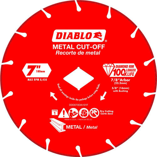 7" Diamond Wheel for Metal Cutting