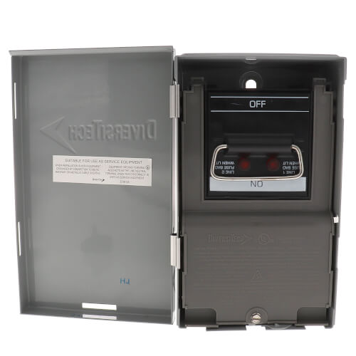 Main product image of 60A Fused A/C Disconnect w/ Side Open (240V)