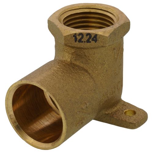 Main product image of 1/2" x 3/4" FxC Cast Brass 90-Degree Drop Ear Elbow (Lead Free)