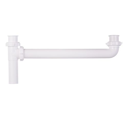 Main product image of 16" Polypropylene Hi-Line End Outlet Waste w/ Baffle Tee, 1-1/2", Slip Joint