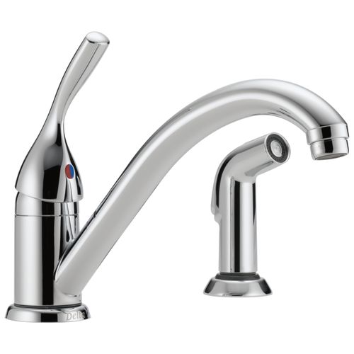 Main product image of Classic 2-Hole Single Handle Kitchen Faucet w/ Spray (Chrome)