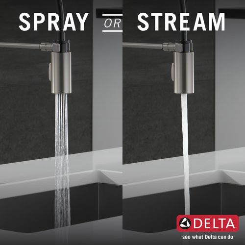 Main product image of Antoni Single-Handle Pulldown Spring Kitchen Faucet (Spotshield Stainless), 18803-SP-DST