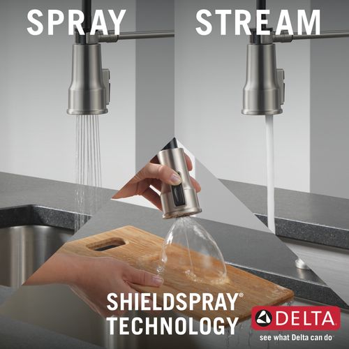 Main product image of Theodora Single-Handle Pulldown Spring Kitchen Faucet (Spotshield Stainless), 18804Z-SP-DST