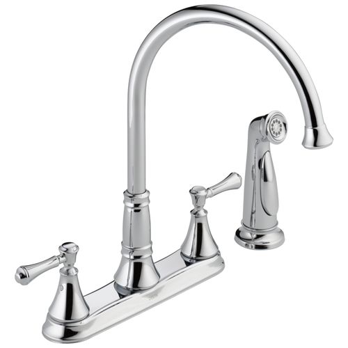 Main product image of Cassidy 2 Handle Kitchen Faucet w/ Spray (Chrome)