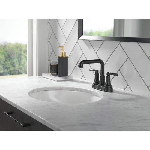 Main product image of Saylor Two Handle Centerset Bathroom Faucet, 2536-BLMPU-DST (Matte Black)
