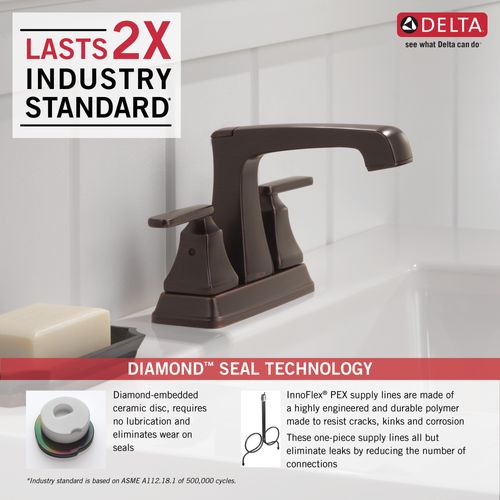 Main product image of Ashlyn 2 Handle Centerset Bathroom Faucet (Venetian Bronze), 2564-RBMPU-DST