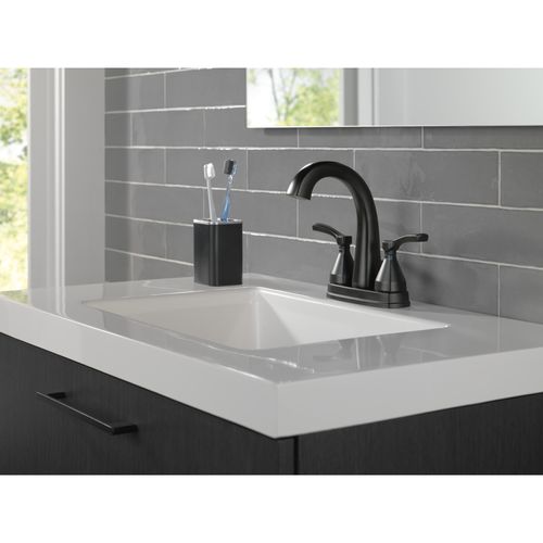 Delta Faucet Cassidy Gold - Grifo De Baño Central, Conjunto De Drena