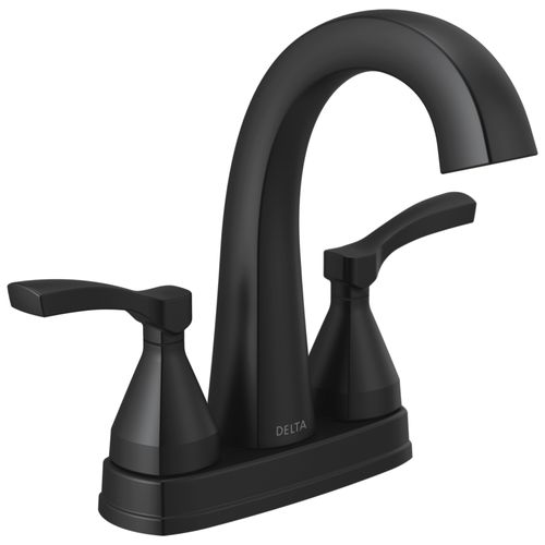 Main product image of Stryke Two Handle Centerset Bathroom Faucet, 1.2 GPM (Matte Black), 25775-BLMPU-DST