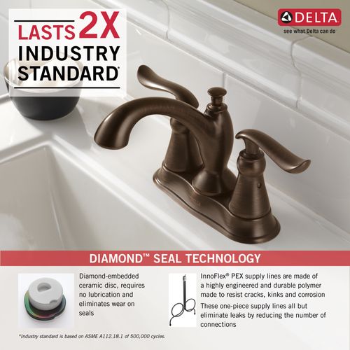 Main product image of Linden 2 Handle Centerset Bathroom Faucet (Venetian Bronze), 2594-RBMPU-DST