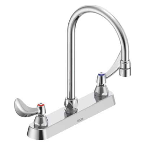Main product image of 2 Handle 8" Cast Deck Mount Faucet (Chrome), 26C3944