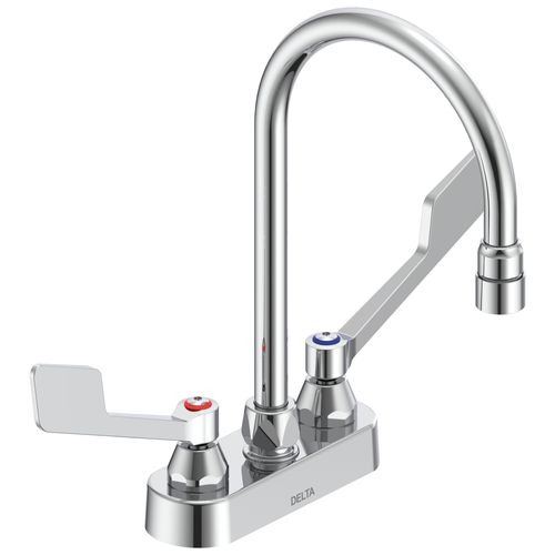 Main product image of Commercial 27C4 / 27C5 / 27C6 2 Handle 4" Deck Mount Faucet (Chrome), 27C4955