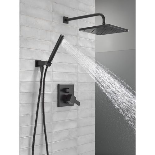 Main product image of Monitor 14 Series Shower w/ Square Raincan, Hand Shower & Rough Valve, 342701-BL (Matte Black)