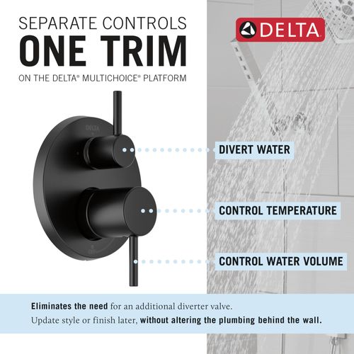 Main product image of Monitor 14 Series Shower w/ Round Raincan, Hand Shower & Rough Valve, 342702-BL (Matte Black)