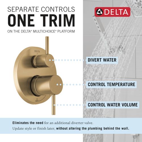 Main product image of Monitor 14 Series Shower w/ Round Raincan, Hand Shower & Rough Valve (Champagne Bronze), 342702-CZ