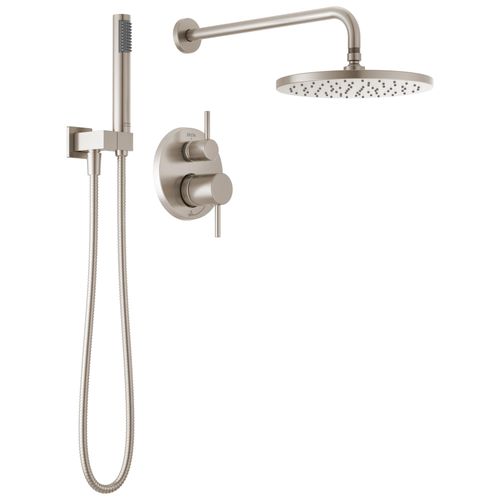 Main product image of Monitor 14 Series Shower w/ Round Raincan, Hand Shower & Rough Valve, Spotshield (Brushed Nickel), 342702-SP